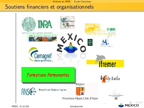 soutiens financiers et organisationnels